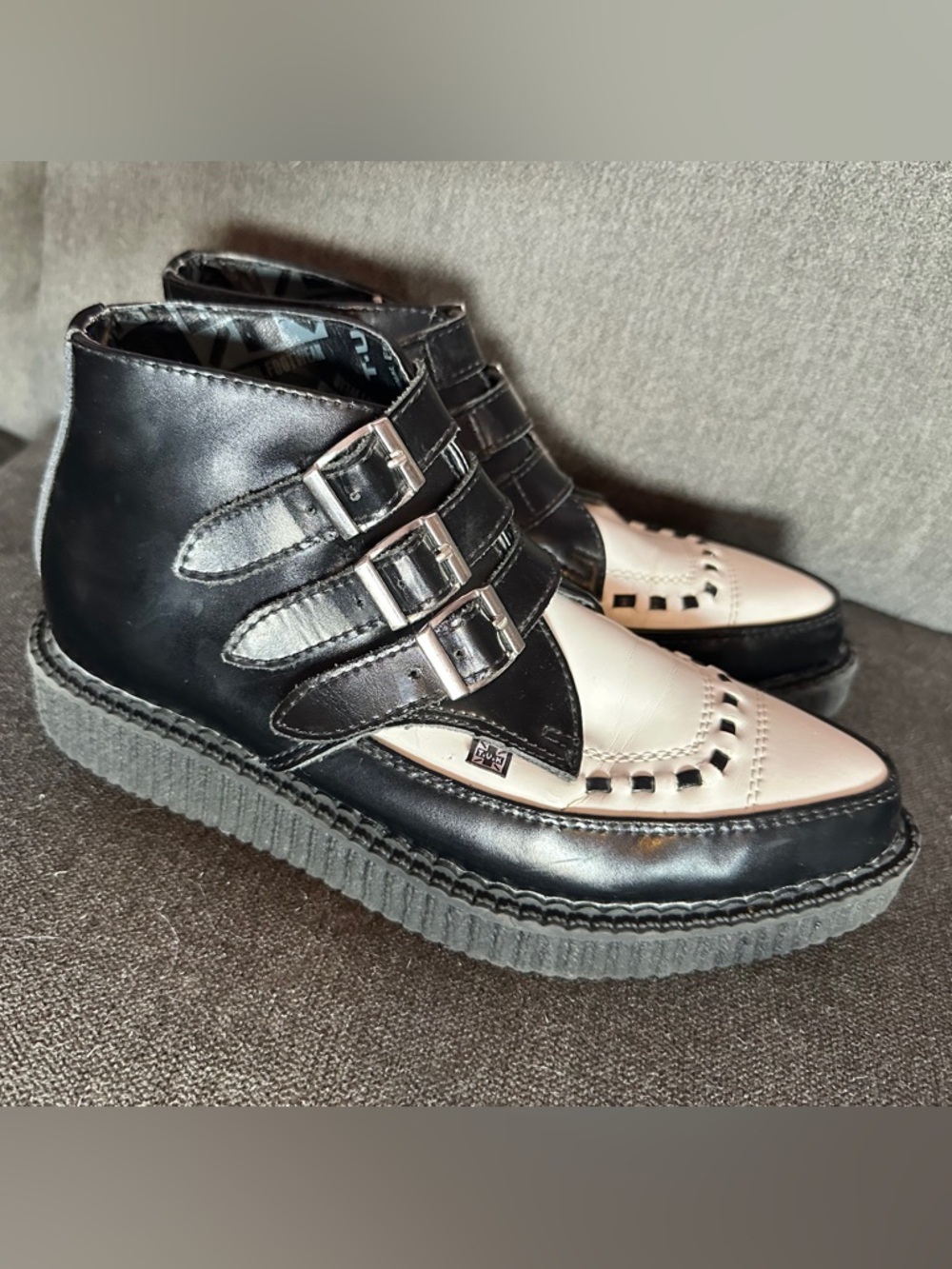T.U.K. Leather pointed creepers